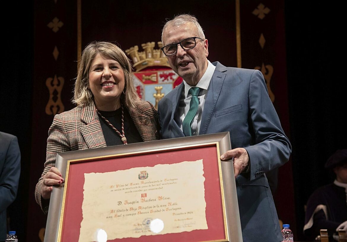 Fallece a los 79 años Joaquín Barberá, hijo adoptivo de Cartagena y expresidente de Plena Inclusión