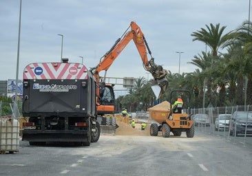 El Ayuntamiento de Murcia inicia la recuperación del tercer carril en el eje de Miguel Indurain