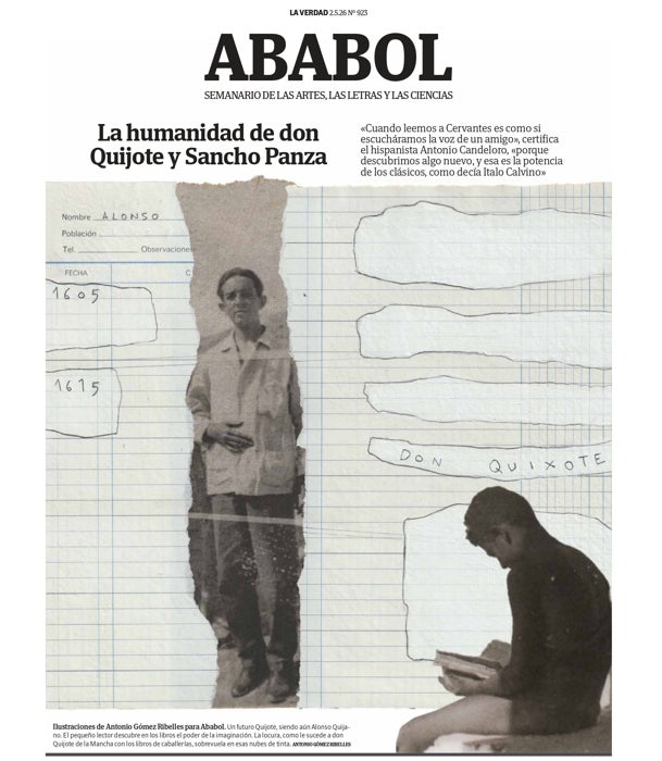 Portada de Ababol dedicada a la humanidad de don Quijote.