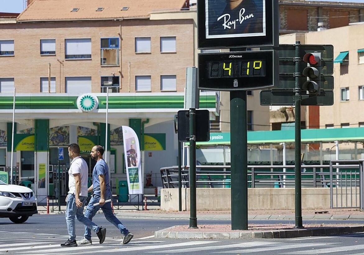 Aemet activa el aviso amarillo por las altas temperaturas en la Vega del Segura y el Valle del Guadalentín