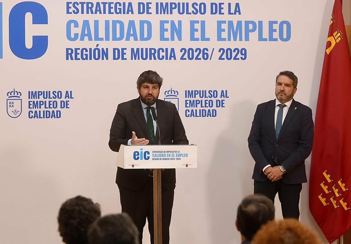 Nueva estrategia para impulsar el empleo de calidad en la Región de Murcia y reducir la tasa de paro por debajo del 10%