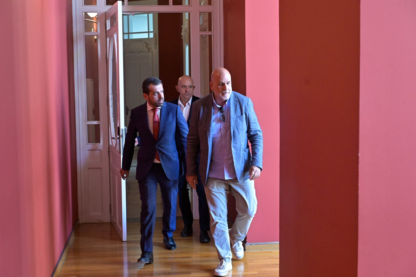 Rubén Martínez Alpañez y Gonzalo López Pretel, este miércoles, en el Ayuntamiento de Cartagena.
