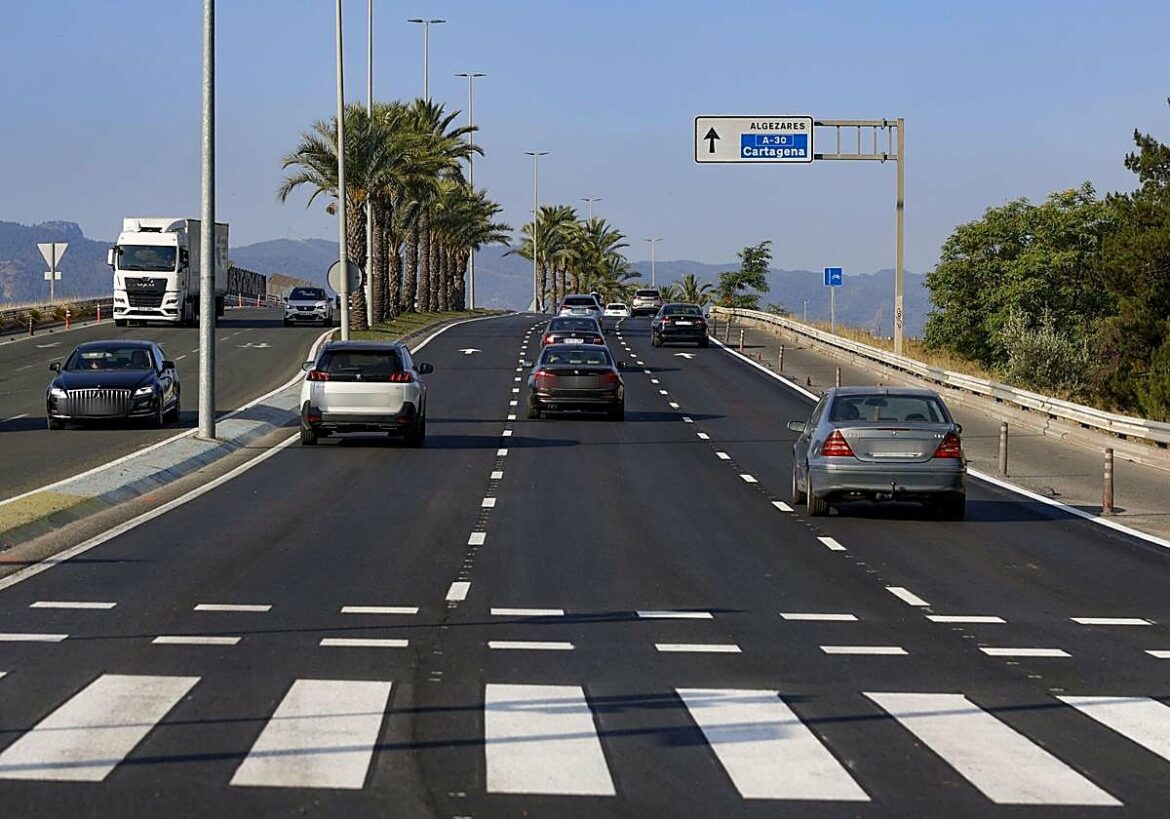 Comienzan los trabajos de asfaltado en la Ronda Sur de Murcia