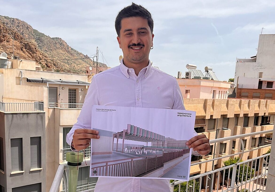 El colegio Príncipe de España de Alhama de Murcia tendrá una cubierta para dar sombra al patio