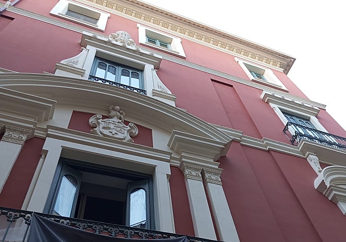 Palacios de los Aguado, en la plaza de la Puxmarina.