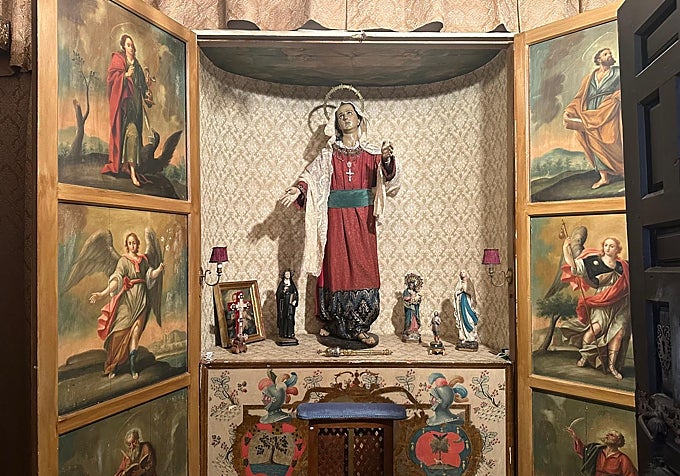 Oratorio privado de los antiguos propietarios del palacete de Montemar.