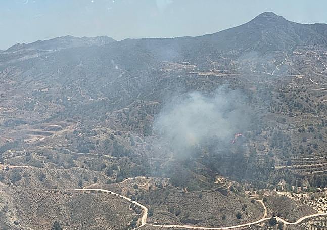 Estabilizado el incendio forestal en Abanilla tras movilizar a 150 efectivos y cuatro helicópteros